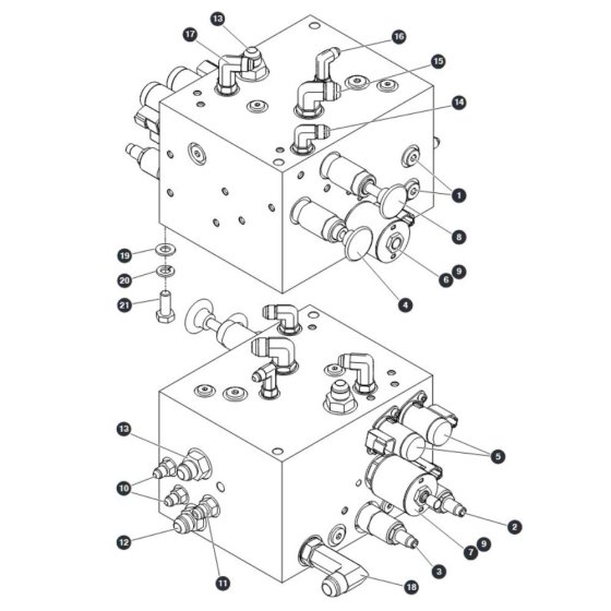 Auxiliary Manifold for Skyjack SJ9243 RT Scissor Lift