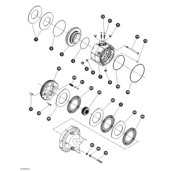Brakes - Rear Axle for Skyjack SJ9243 RT Scissor Lift