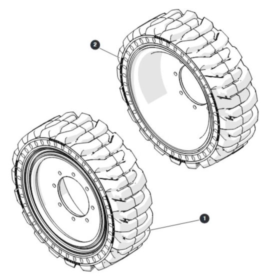 Brawler Tires - SJ9243 RT - CE for Skyjack SJ9243 RT Scissor Lift