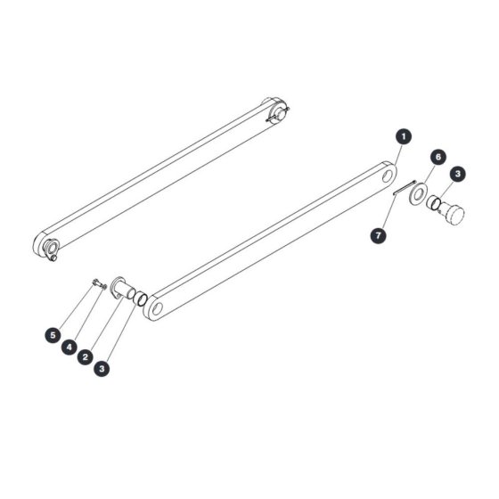Centering Bar - Bottom for Skyjack SJ9243 RT Scissor Lift