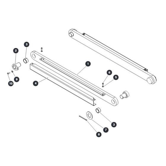 Centering Bar - Top for Skyjack SJ9243 RT Scissor Lift