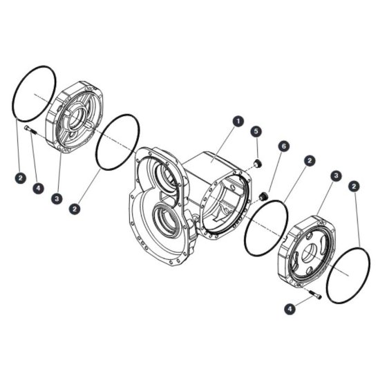sj9243rt-central-housing-rear-axle for Skyjack SJ9243 RT Scissor Lift
