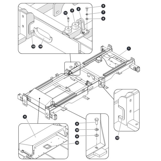 Chassis for Skyjack SJ9243 RT Scissor Lift