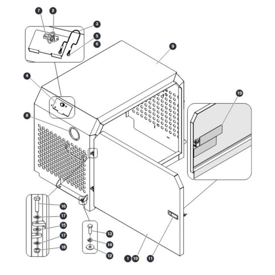 Engine Cover for Skyjack SJ9243 RT Scissor Lift