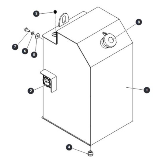 Fuel Tank for Skyjack SJ9243 RT Scissor Lift