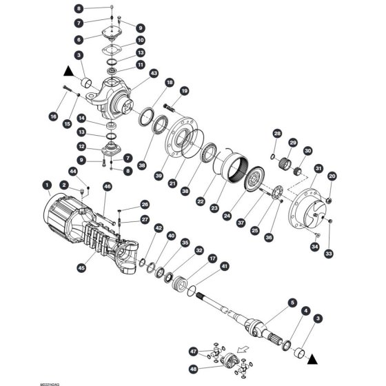Hub Reduction - Front Axle for Skyjack SJ9243 RT Scissor Lift
