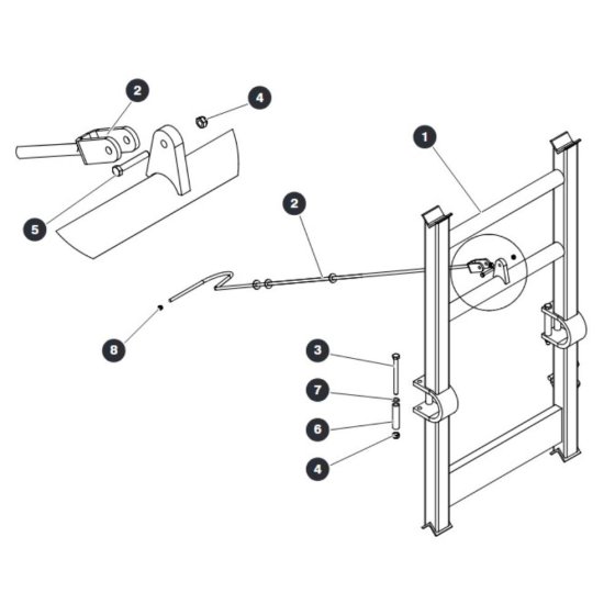 Maintenance Stand - Bottom for Skyjack SJ9243 RT Scissor Lift