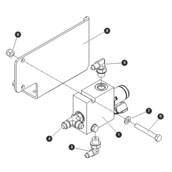Motor Shift Manifold for Skyjack SJ9243 RT Scissor Lift