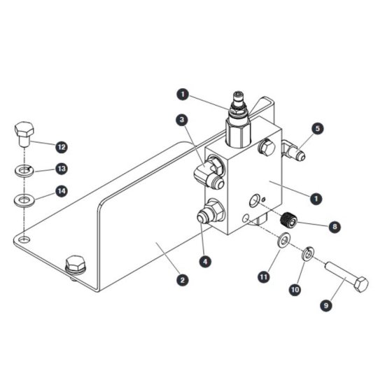 Pressure Reducing Manifold for Skyjack SJ9243 RT Scissor Lift
