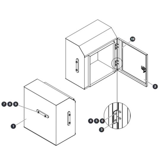 Storage Box for Skyjack SJ9243 RT Scissor Lift