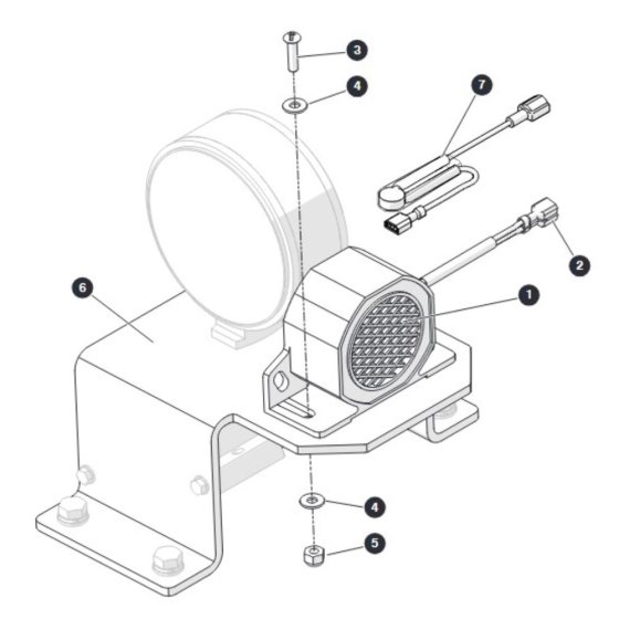 White Noise Alarm for Skyjack SJ9243 RT Scissor Lift