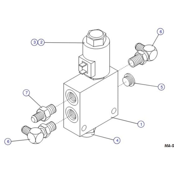 Proportional Control Manifold for Skyjack SJIII 4626 (700000 - 704418) DC Scissor Lift