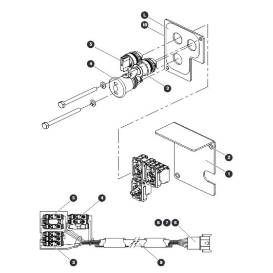 Base Control Assembly (CE & AS) Assembly for Skyjack SJIII 4740 DC Scissor Lift