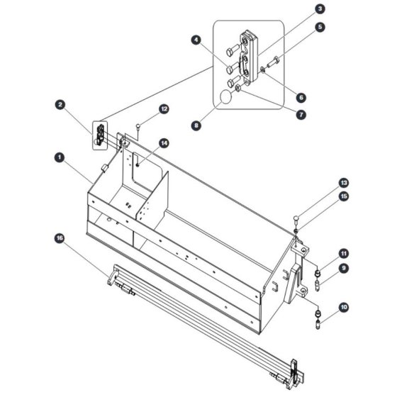 Battery Tray Assembly for Skyjack SJIII 4740 DC Scissor Lift