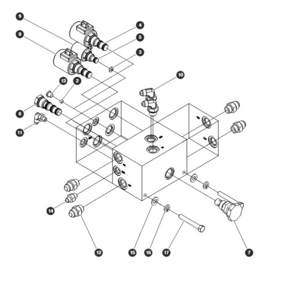 Drive Manifold Assembly for Skyjack SJIII 4740 DC Scissor Lift