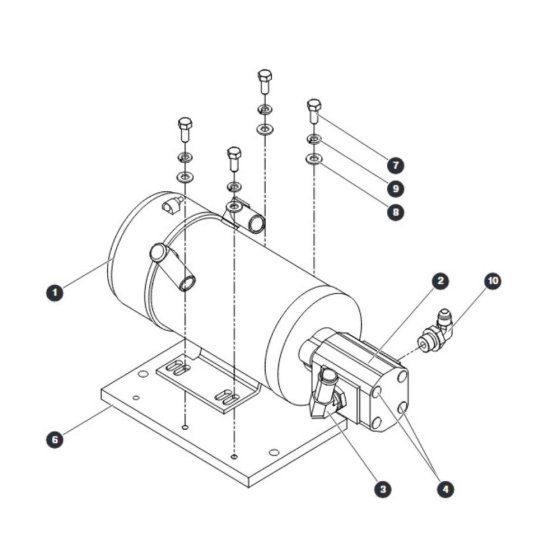 Motor and Pump Assembly for Skyjack SJIII 4740 DC Scissor Lift