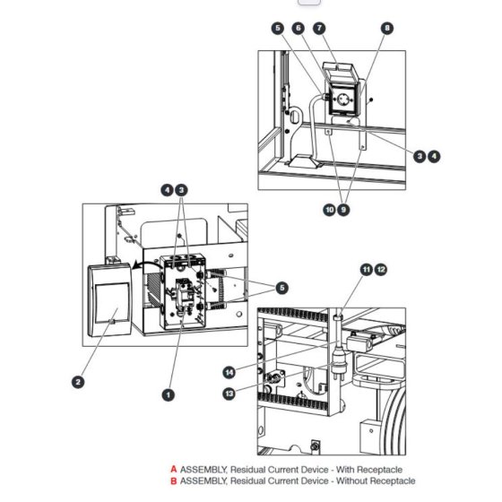 Residual Current Device (CE) Assembly  for Skyjack SJIII 4740 DC Scissor Lift