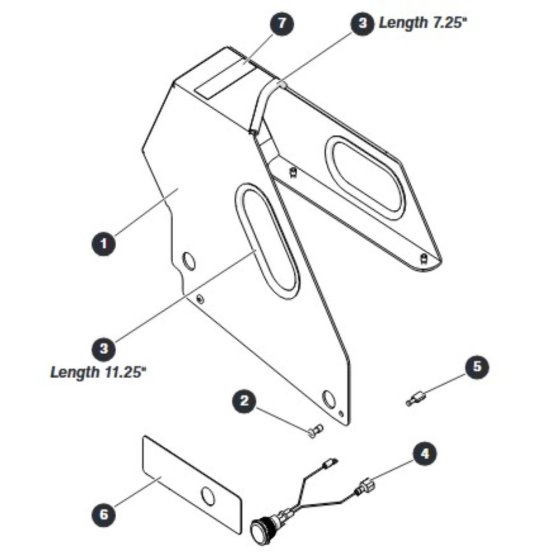 Secondary Guard Lift Enable (CE Only) Assembly for Skyjack SJIII 4740 DC Scissor Lift