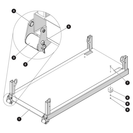 Main Platform Assembly for Skyjack SJ3215 DC Scissor Lift