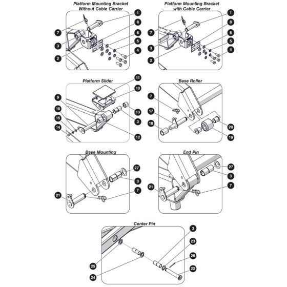 Scissor Arm Assembly -1 for Skyjack SJ3215 DC Scissor Lift