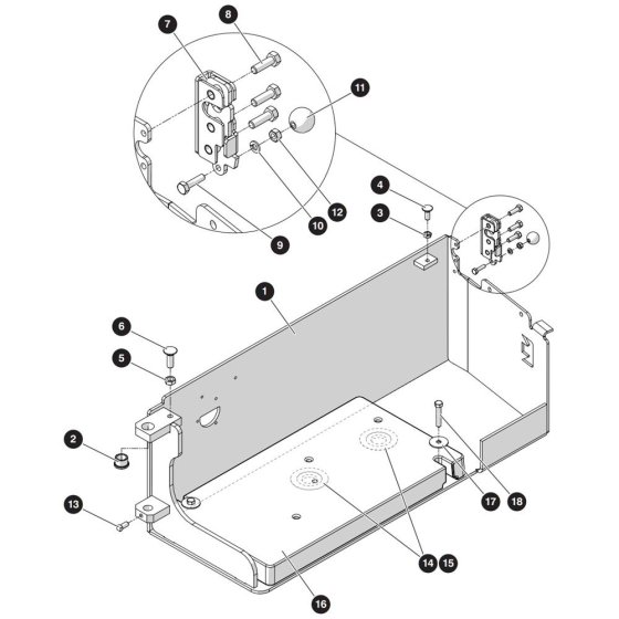 Hydraulic Tray Assembly for Skyjack SJ3215 DC Scissor Lift