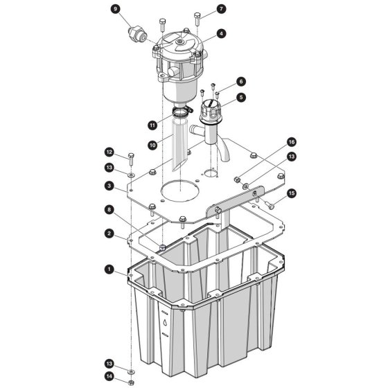 Hydraulic Tank Assembly for Skyjack SJ3215 DC Scissor Lift
