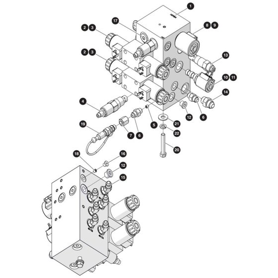 Main Manifold Assembly for Skyjack SJ3215 DC Scissor Lift