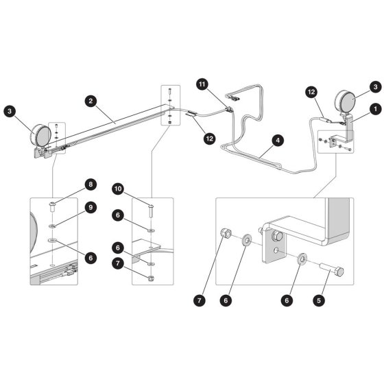 Flashing Light Assembly for Skyjack SJ3215 DC Scissor Lift