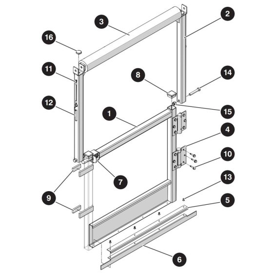 Gate (Hinged) Assembly for Skyjack SJ3219 DC Scissor Lift