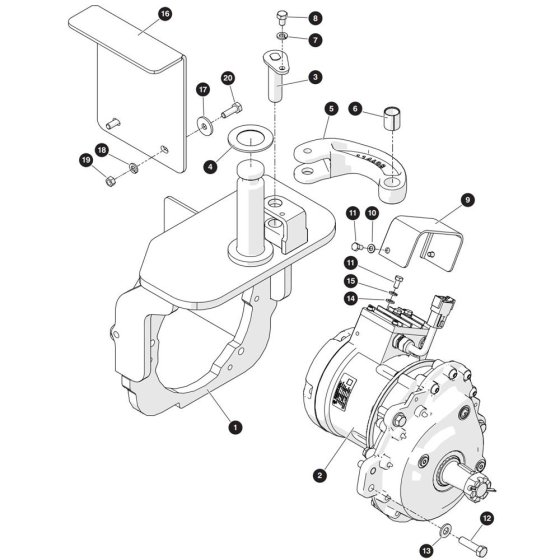 Wheel Motor Assembly for Skyjack SJ3219 E DC Scissor Lift