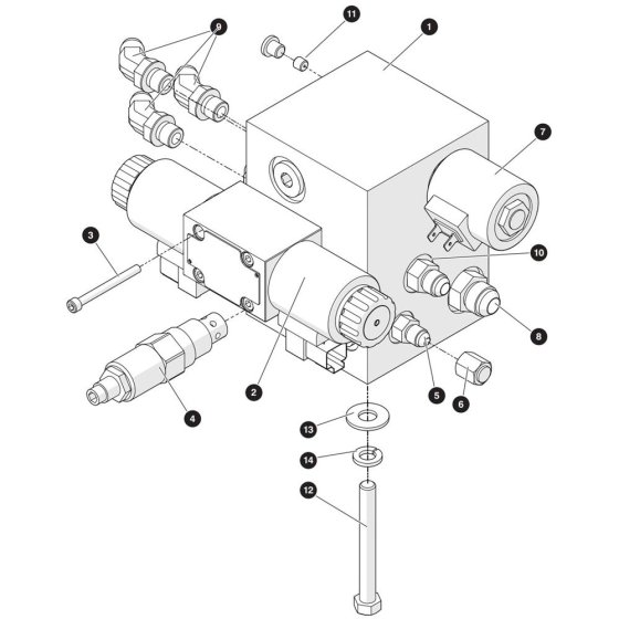 Main Manifold Assembly for Skyjack SJ3219 E DC Scissor Lift