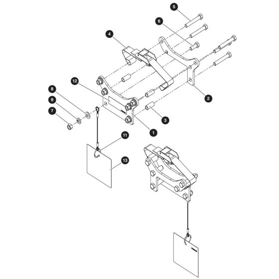 Light Duty Pipe Rack Assembly for Skyjack SJ3219 E DC Scissor Lift