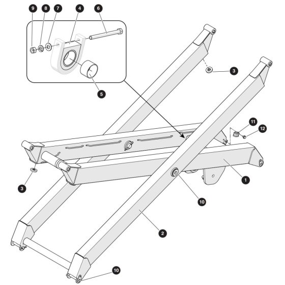 Scissor Arm (Level 3) Assembly for Skyjack SJ3226 E DC Scissor Lift