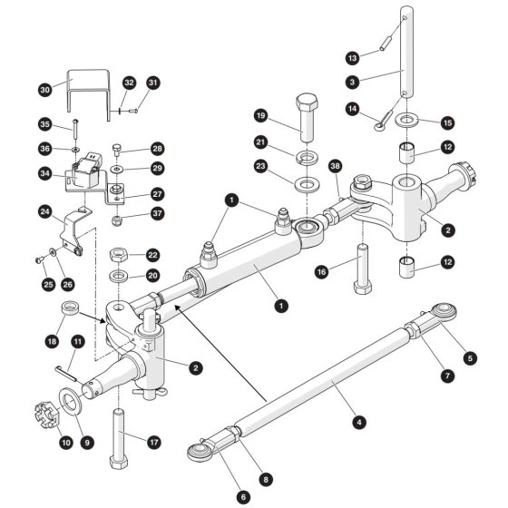 Steering Assembly for Skyjack SJ3226 E DC Scissor Lift