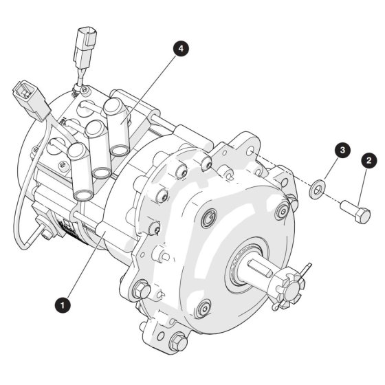 Wheel Motor Assembly for Skyjack SJ3226 E DC Scissor Lift