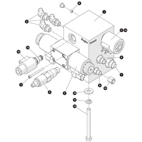 Main Manifold Assembly for Skyjack SJ3226 E DC Scissor Lift