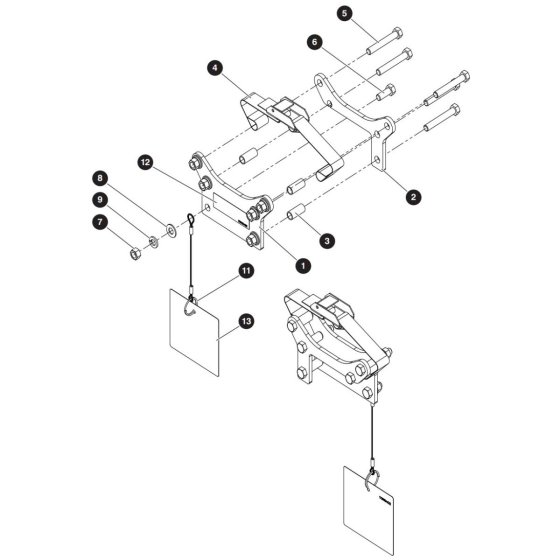 Light Duty Pipe Rack Assembly for Skyjack SJ3226 E DC Scissor Lift