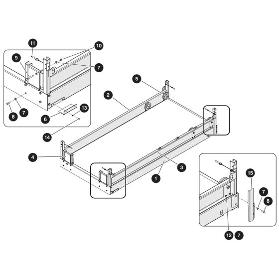 Main Platform Assembly for Skyjack SJ5545 E DC Scissor Lift