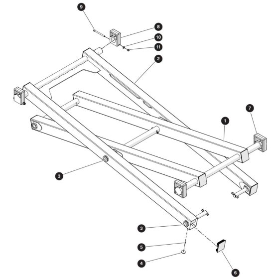 Scissor Arm (Level 6) Assembly for Skyjack SJ5545 E DC Scissor Lift