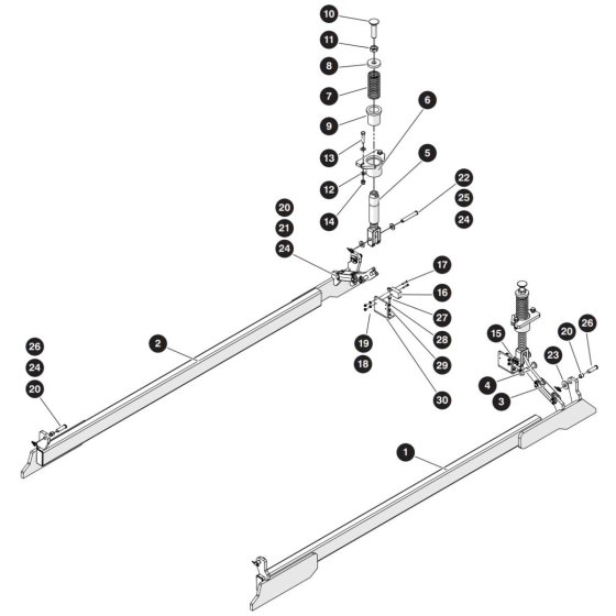 Pothole Protection Device Assembly for Skyjack SJ5545 E DC Scissor Lift