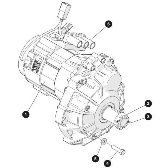 Wheel Motor Assembly for Skyjack SJ5545 E DC Scissor Lift