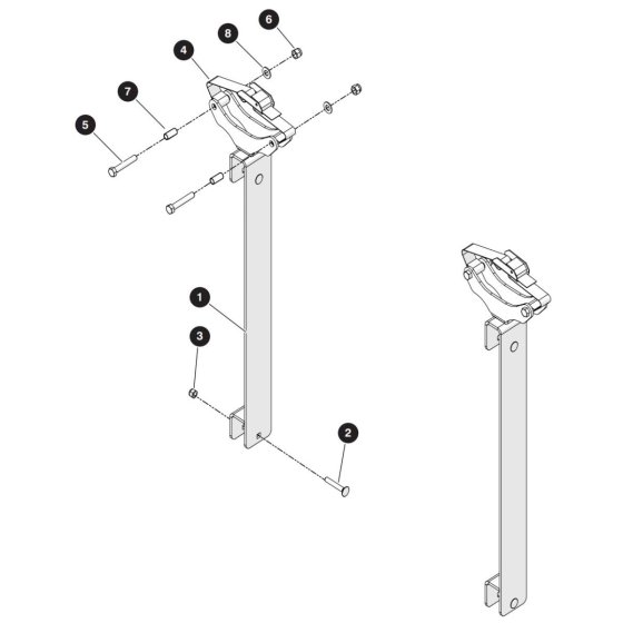 Light Duty Pipe Rack Assembly for Skyjack SJ5545 E DC Scissor Lift