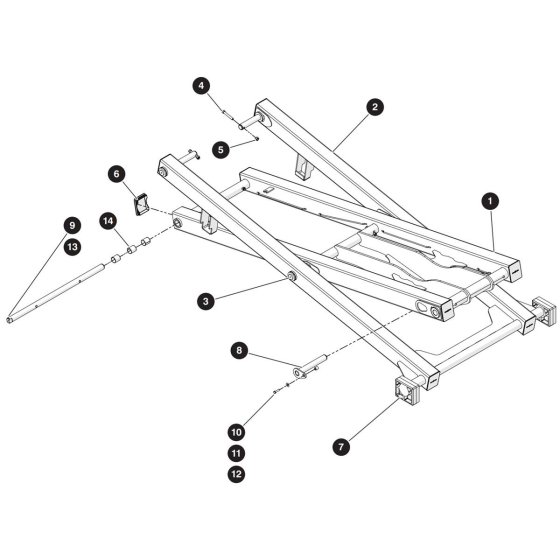 Scissor Arm (Level 1) Assembly for Skyjack SJ5545 E DC Scissor Lift