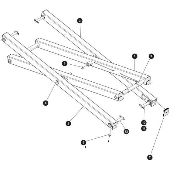 Scissor Arm (Level 2) Assembly for Skyjack SJ5545 E DC Scissor Lift