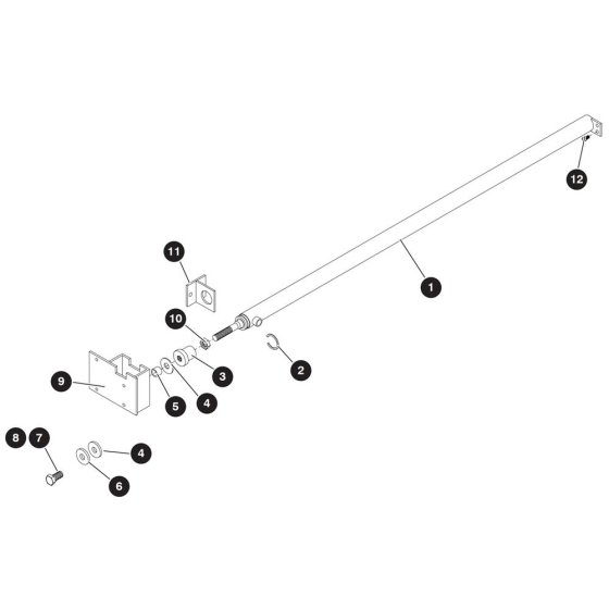 Powered Extension Deck Cylinder Assembly for Skyjack SJ8841 RT Scissor Lift