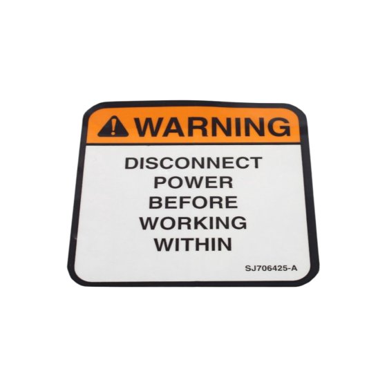 Disc Power Warning Label for Skyjack - OEM No. 706425