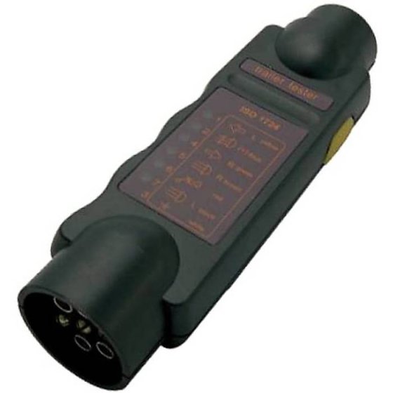 Plug & Socket Tester 12V 7-Pin for Trailer or Caravan Wiring