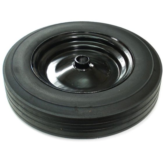 Solid Rubber Mixer Wheel - 16" Dia x 1" Bore