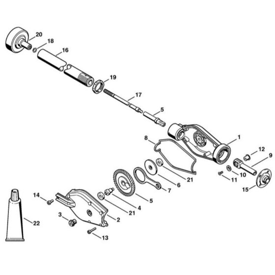 Gear Head Assembly for Stihl SP 85