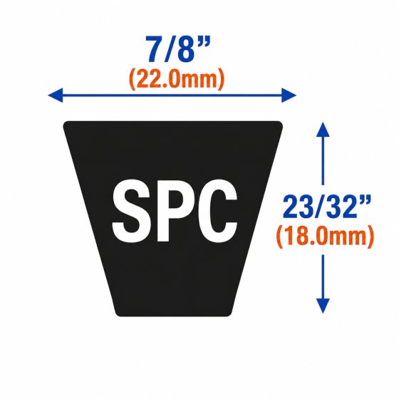 SPC Smooth Rubber V-Belts